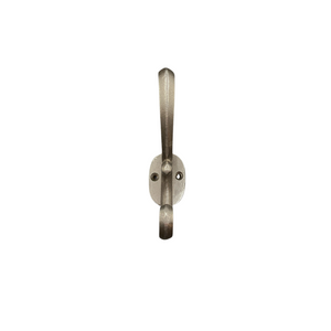Cast Iron coat hook - DIAMOND STYLE - Natural polished finish.