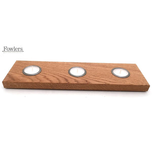 4 Sizes - Solid Oak Tealight holder - FOWLERS