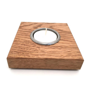 4 Sizes - Solid Oak Tealight holder - FOWLERS