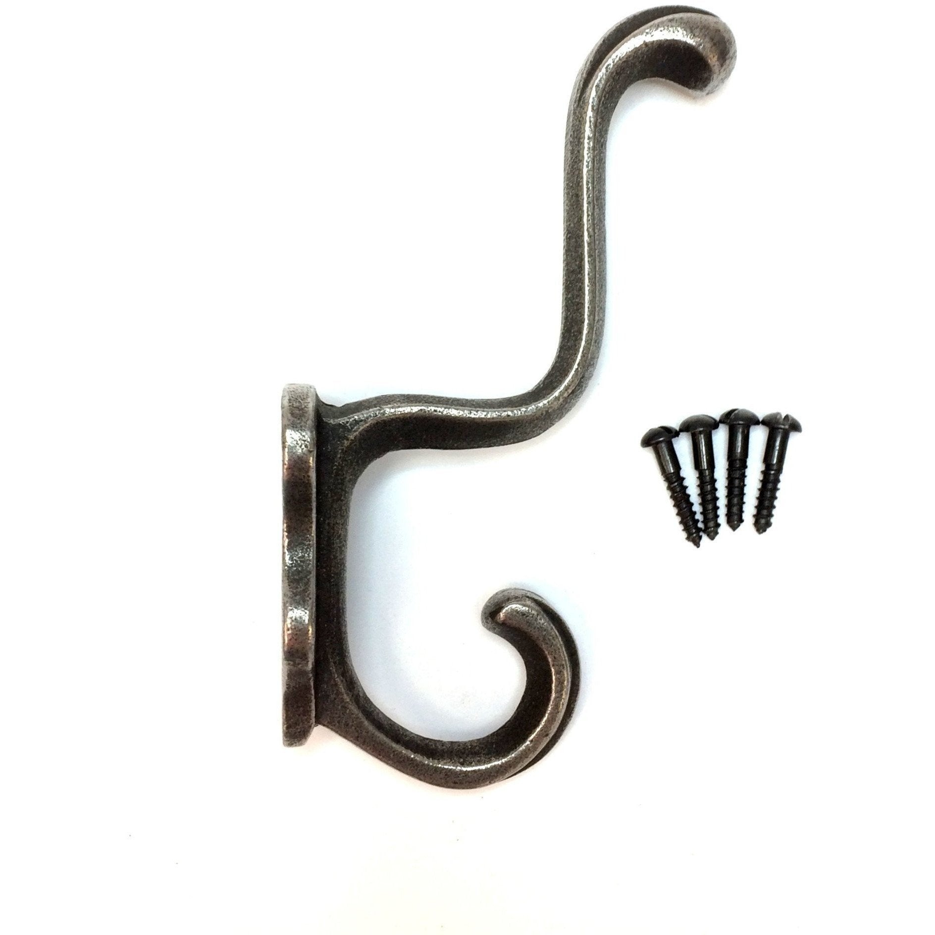Cast Iron hooks - ROBE STYLE - Natural polished finished. – FOWLERS