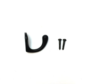 Cast Iron hooks - KEY STYLE - Black finish - FOWLERS