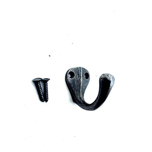 Cast Iron hooks - KEY STYLE - Natural polished finshed - FOWLERS