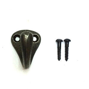 Cast Iron hooks - KEY STYLE - Natural polished finshed - FOWLERS